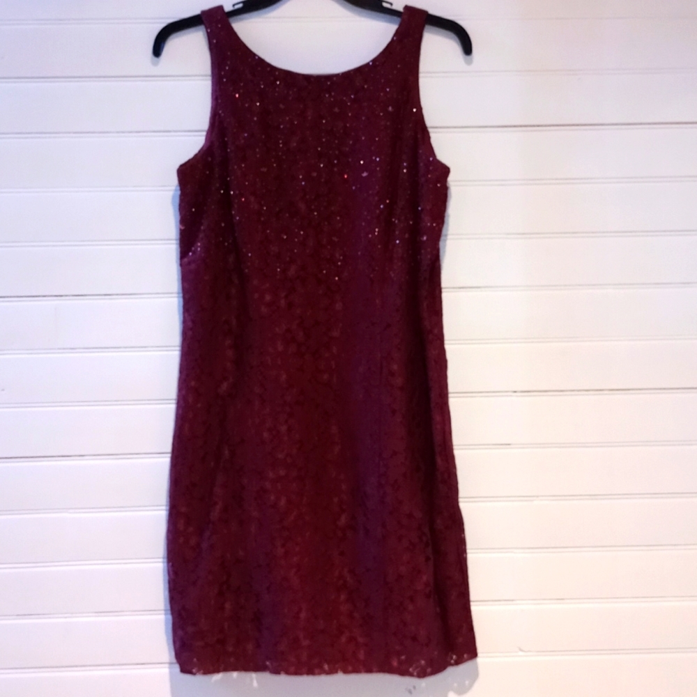 Vintage Fairweather Burgundy Cocktail Dress